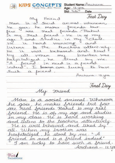Kid Handwriting